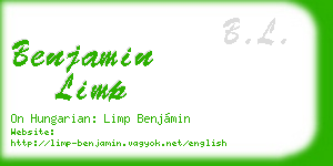 benjamin limp business card