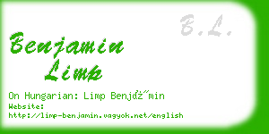 benjamin limp business card
